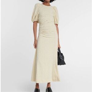 Ganni Searsucker Midi Dress